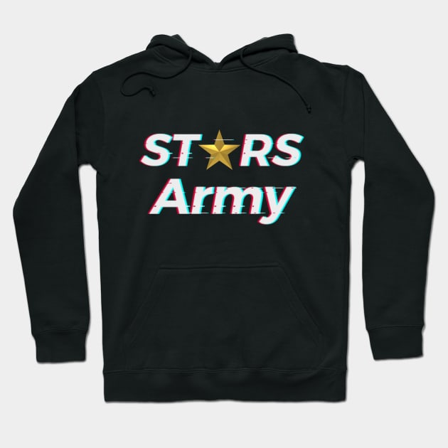 Stars Army - Design 3 - Starletste_official Hoodie by Leek Radio